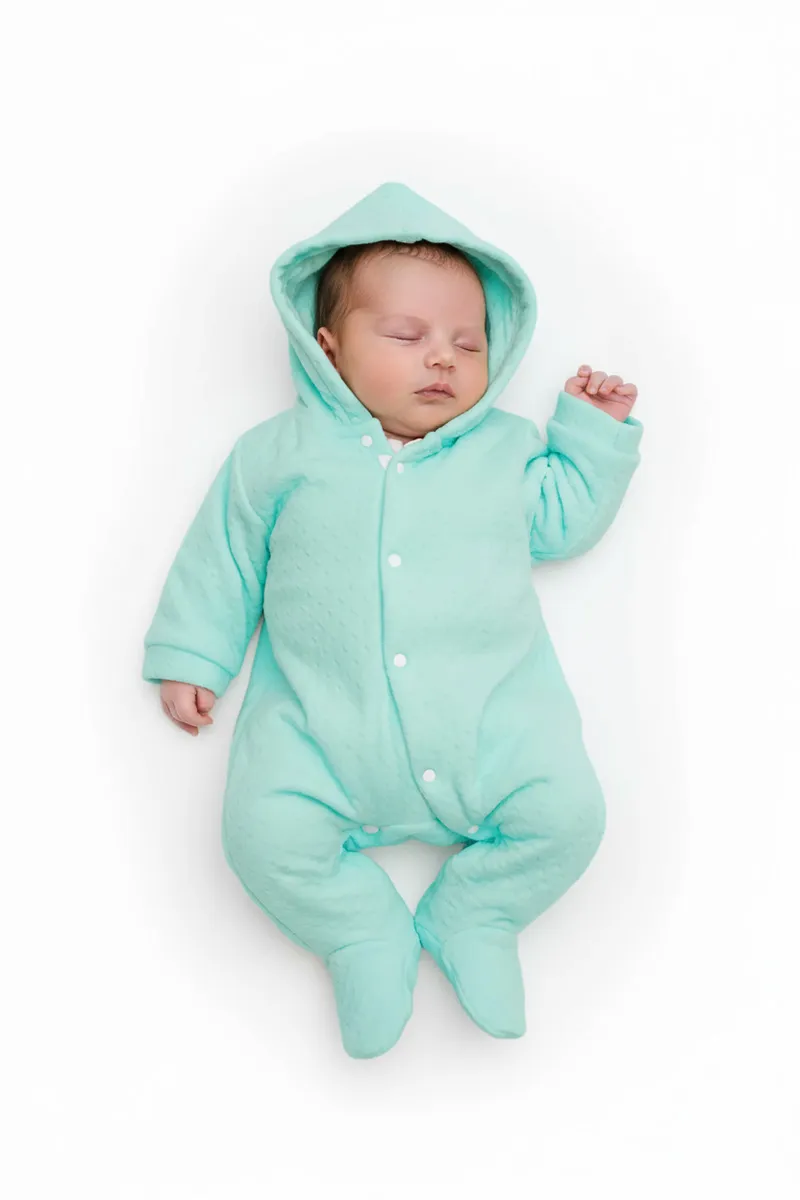 Woolen Sleepsuits for New Born Baby 018981BLU01M