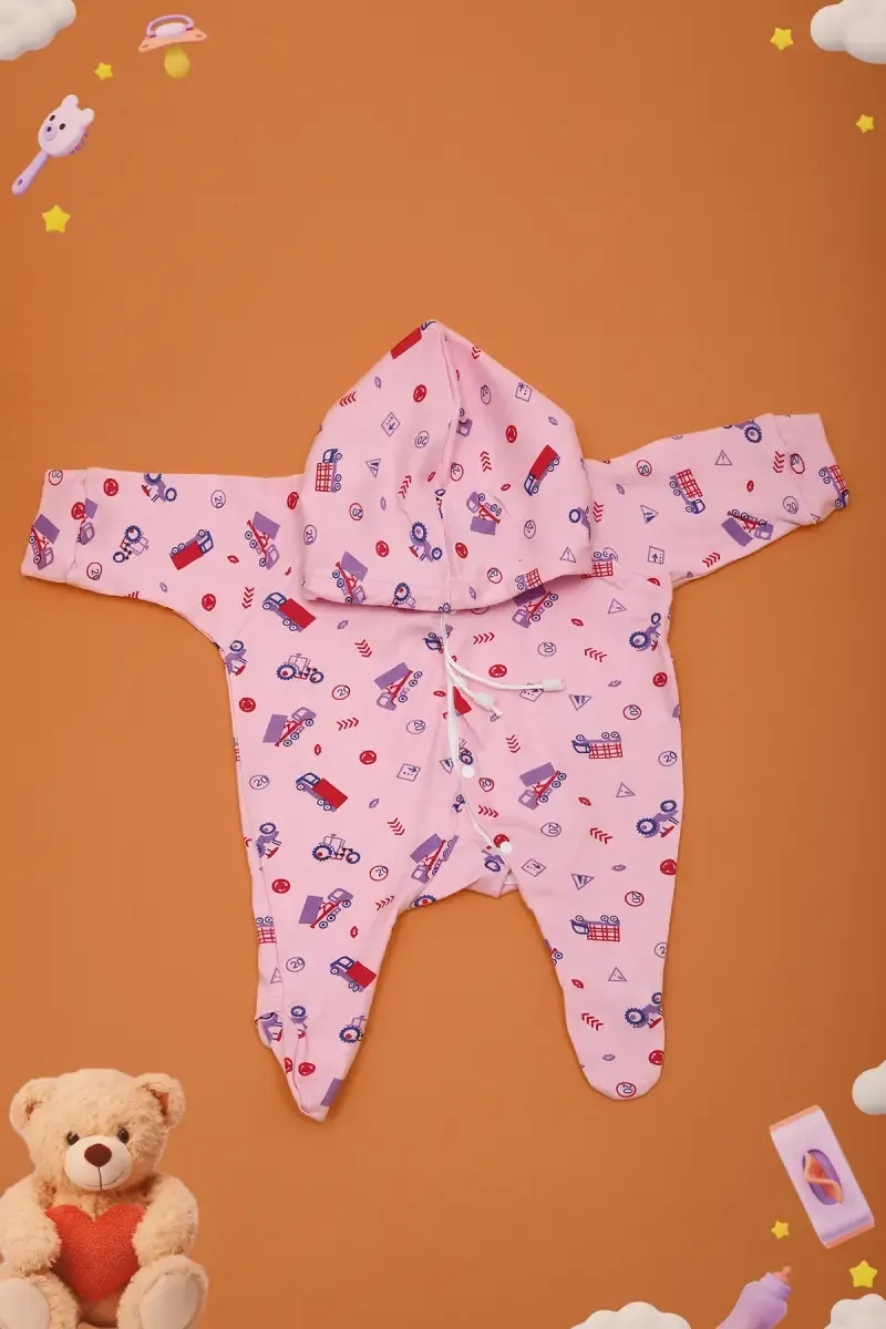 New Born Printed Sleepsuit 018985PIN36M