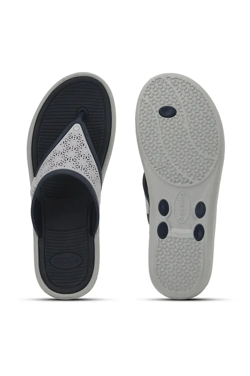 Slip-On Casual Slippers for Women 0190729GRE&NAV