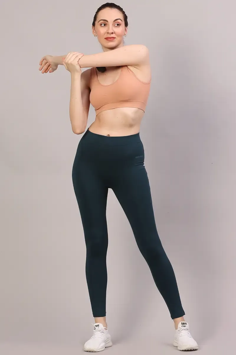 Cotton Lycra Solid Track Pant for Women 019088LTEA