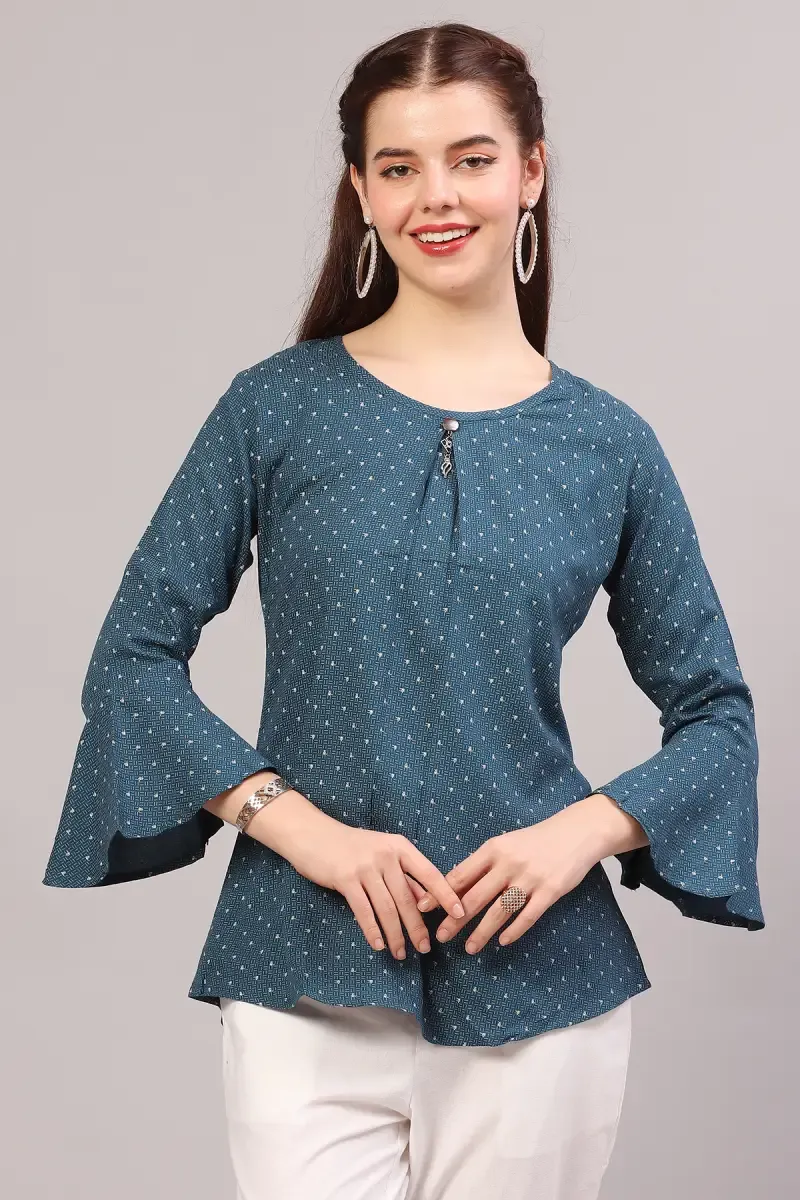 Rayon Printed Top for Women