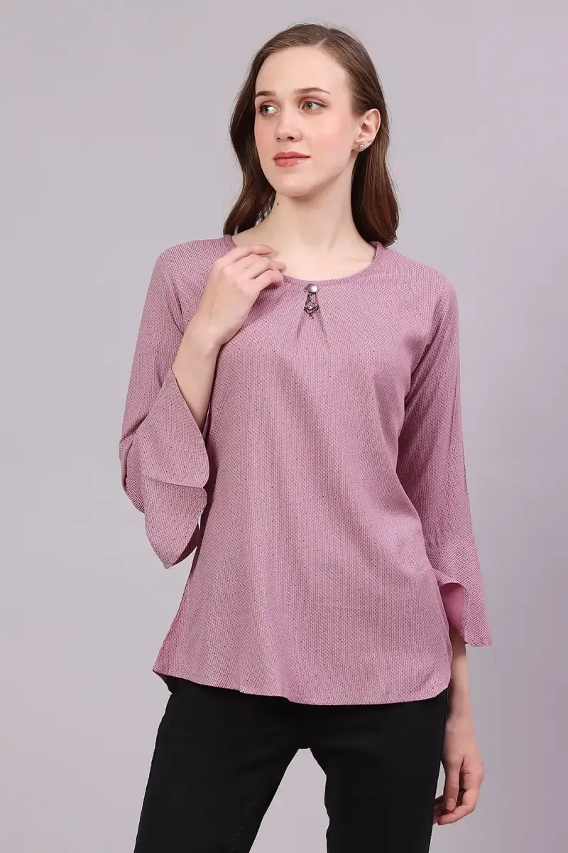 Rayon Printed Tunic Top for Women 019139LPIN