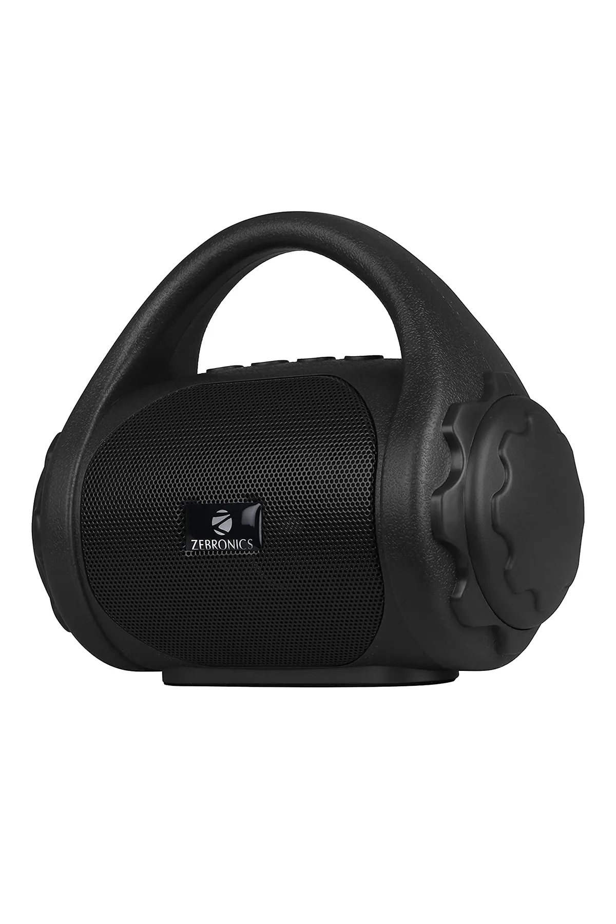 Zebronics County 3 W Wireless Bluetooth Speaker with Supporting Carry Handle, USB, SD Card, AUX, FM & Call Function (Black)