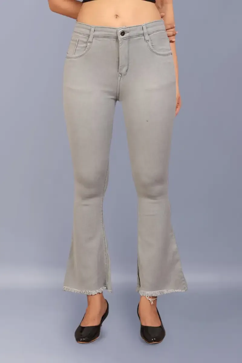 Denim Wide Leg High-Rise Jeans for Women 01916536LIGGRE