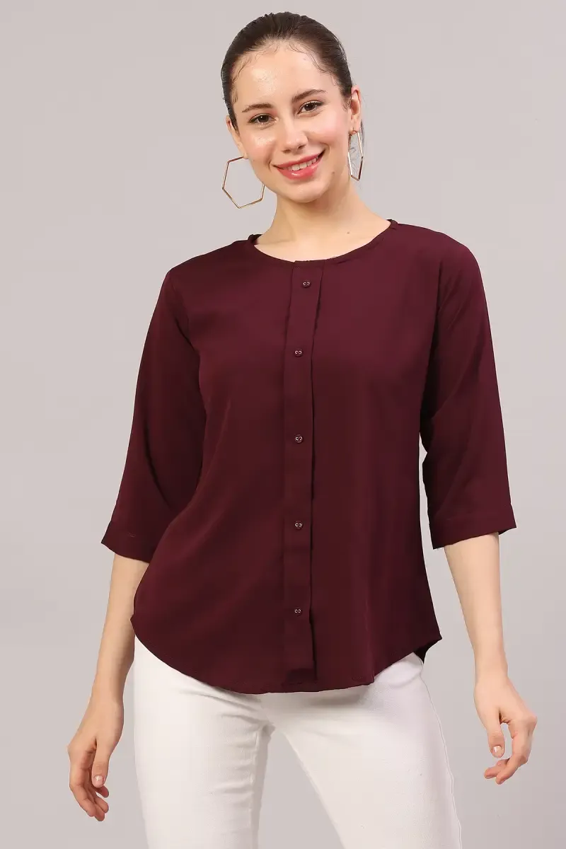 Georgette Solid Top for Women 019182XXLWIN