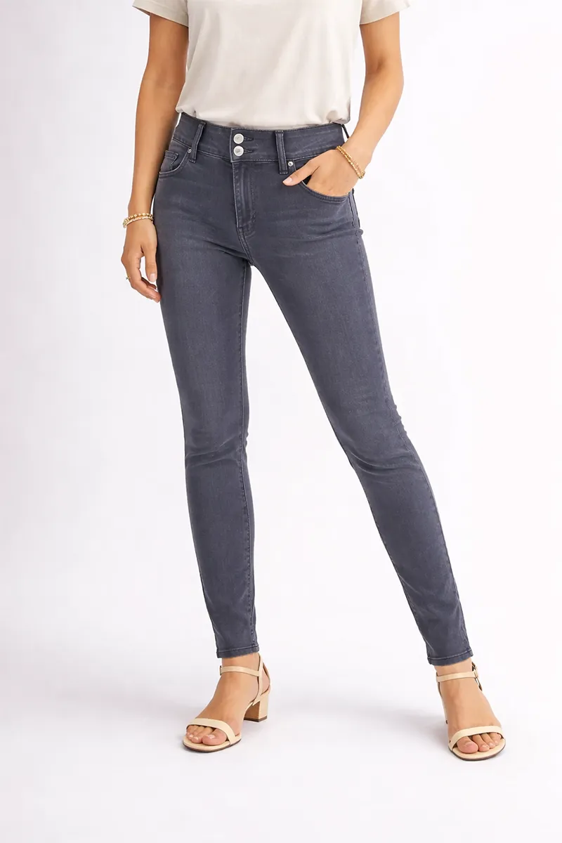 Denim Solid Mid Rise Jeans for Women 01927236GRE