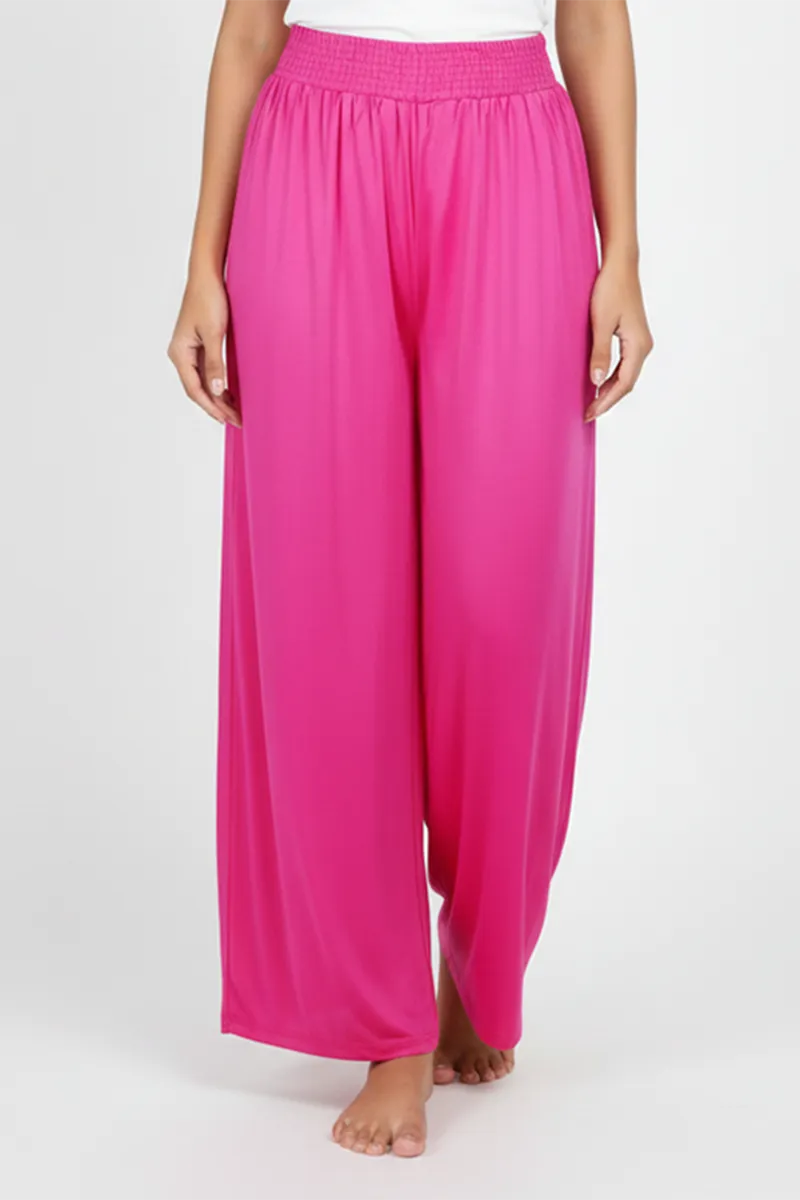 Lycra Solid Palazzos for Women 019317PINFRESIZ