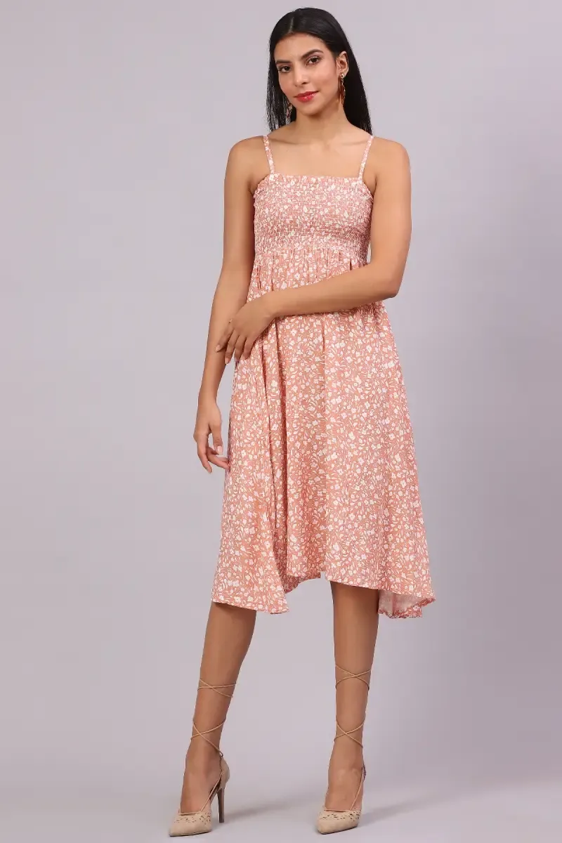 Women's Cotton Blend Floral Printed Dress 019339CORFRESIZ