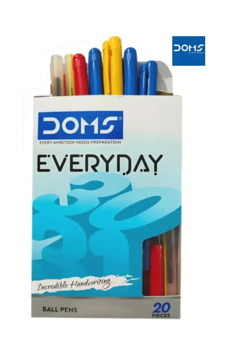 Doms Everyday Ball Point Pens - Pack of 20 