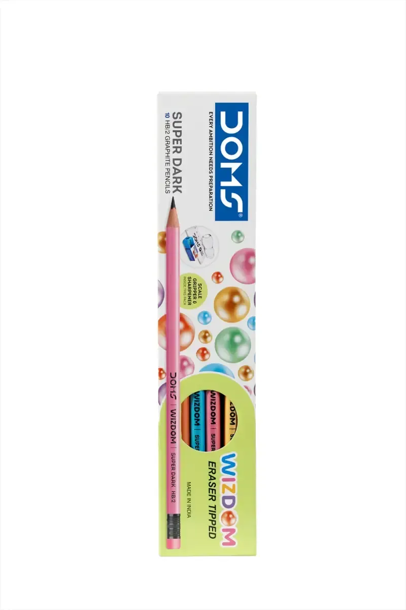 Doms Wizdom Super Dark Pencil - Pack of 10