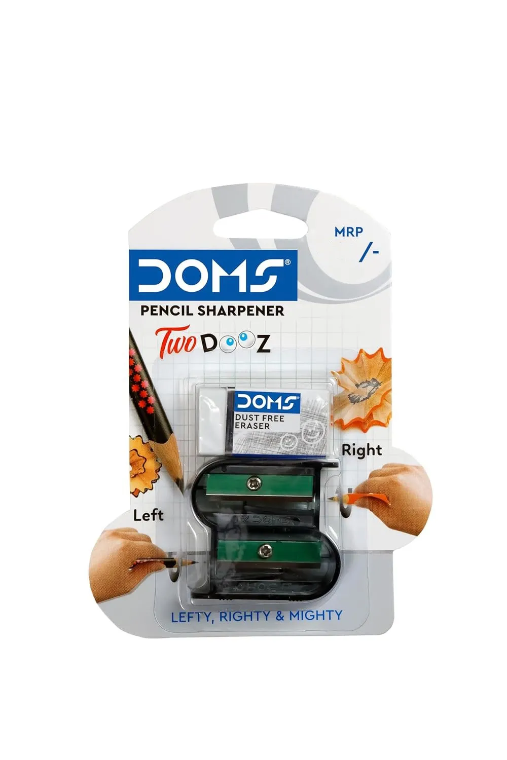Doms Two Dooz Sharpener with Eraser - Pack of 1