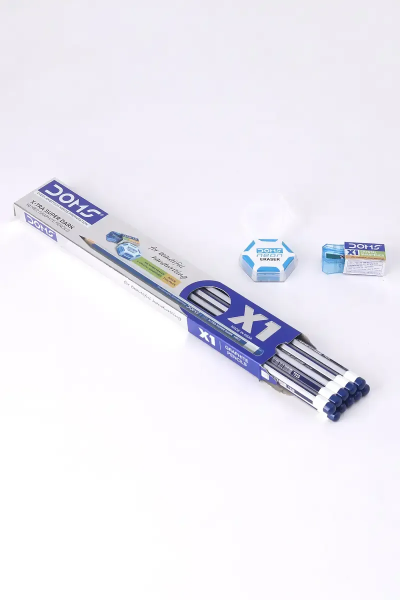 Doms X1 Extra Dark Pencils - Pack Of 10 