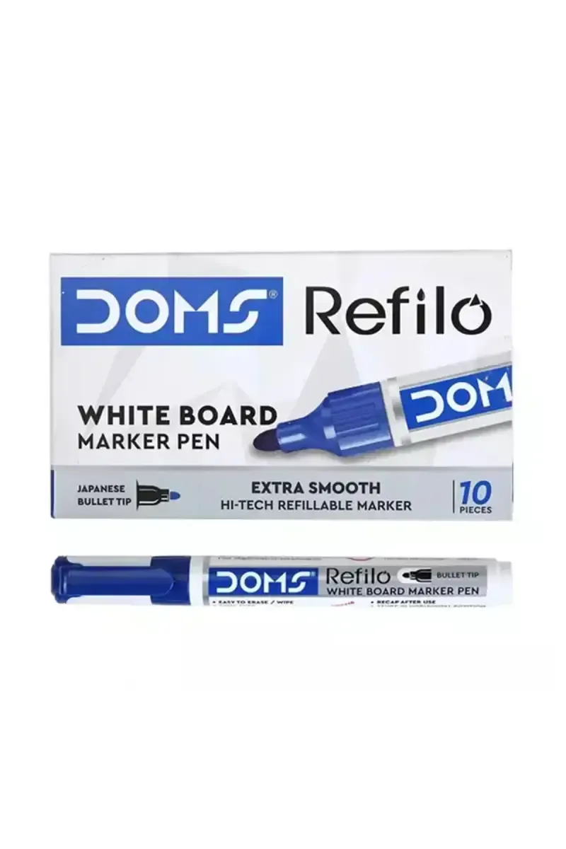 Doms Refilo Permanent Marker Pen (Blue) - Pack Of 1 019411BLU2