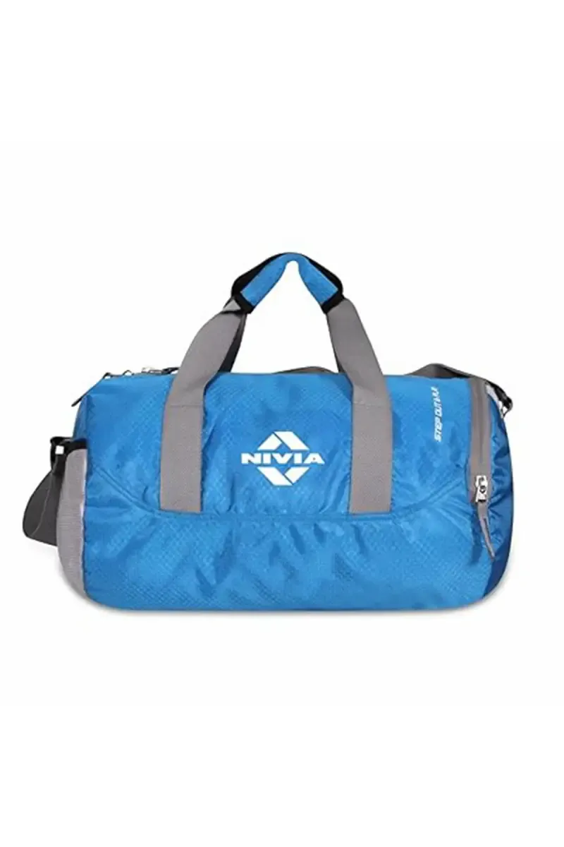 Nivia Beast Gym Bag (Sky Blue) - Large