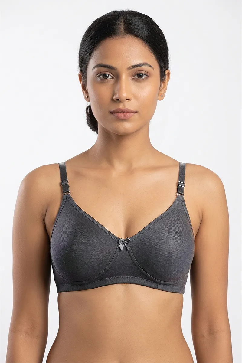 Cotton Blend Non Padded Bra for Women 019498ANTMEL402