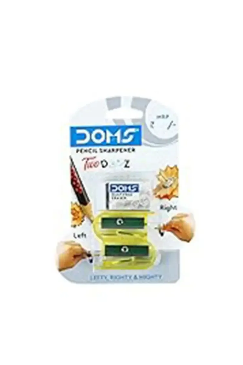 Doms Two Dooz Sharpener (Yellow) - Pack of 1