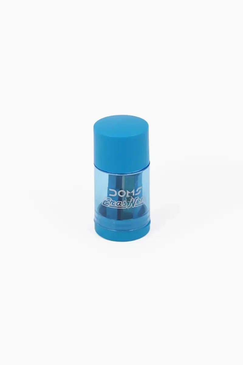 DOMS Erasner Eraser And Sharpener (Blue)  - Pack Of 1