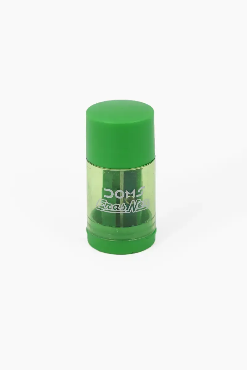 DOMS Erasner Eraser And Sharpener (Green) - Pack Of 1
