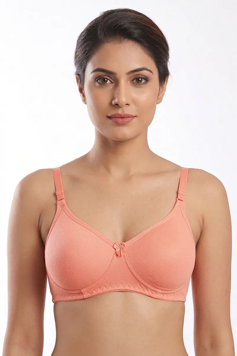 Cotton Blend Padded Bra for Women  019596PEA34