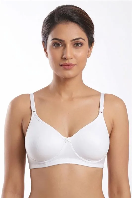 Cotton Blend Padded Bra for Women  019596WHI36