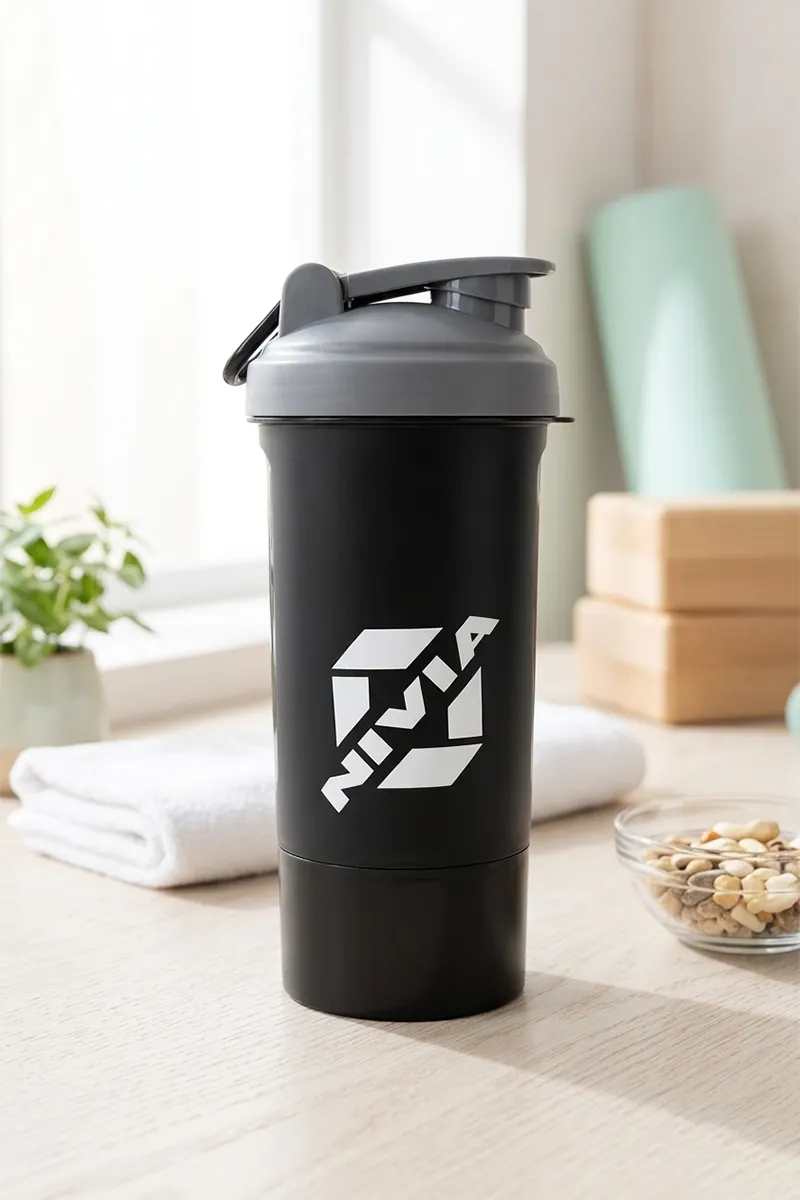 Nivia Venom Sports Shaker/Sipper (Grey) - 650 ml