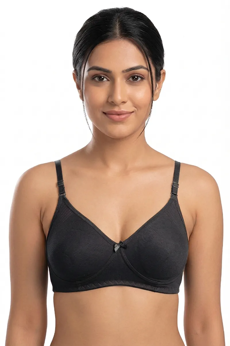 Cotton Blend Non Padded Bra for Women  019617ANTMEL40