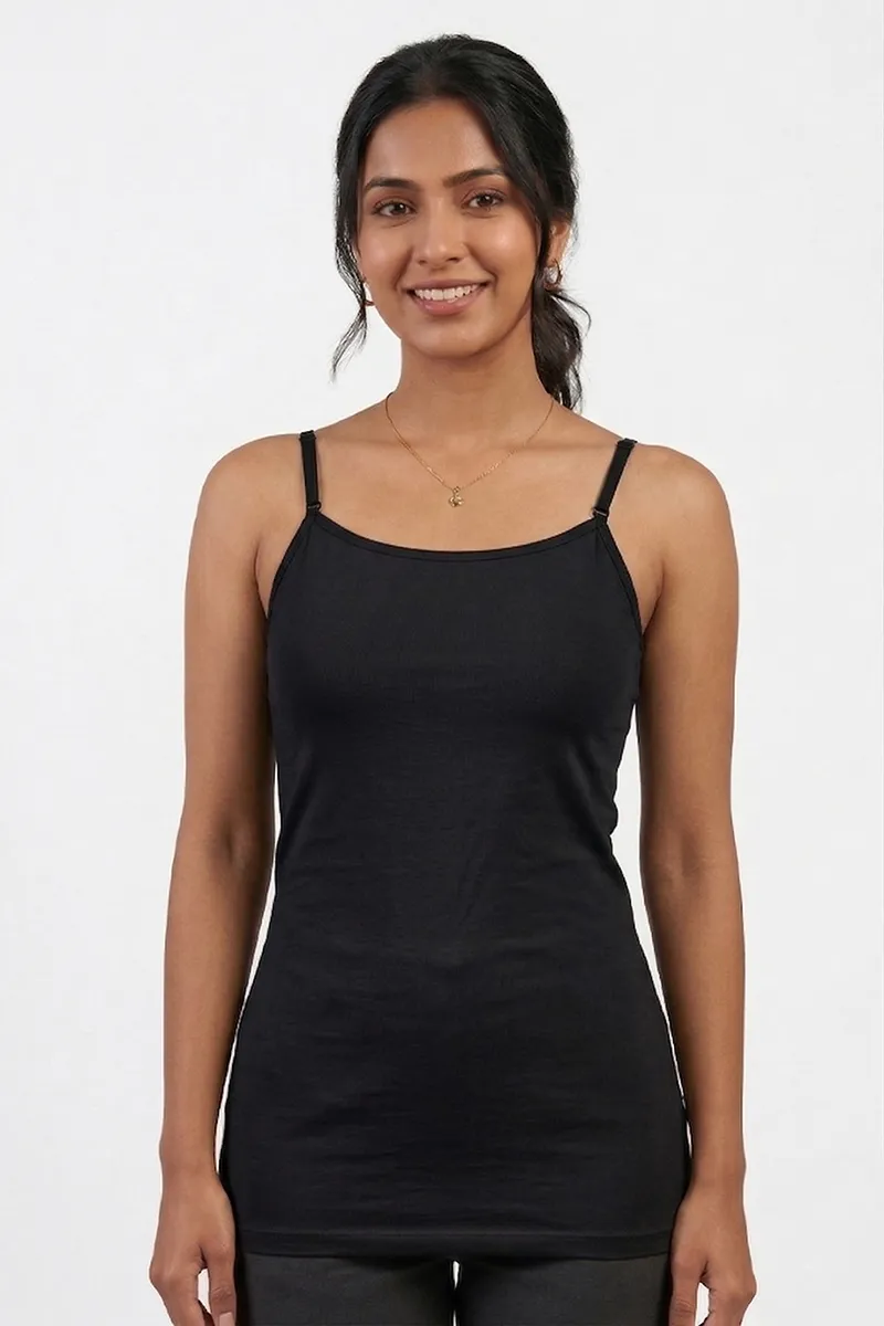 Cotton Lycra Solid Camisole for Women