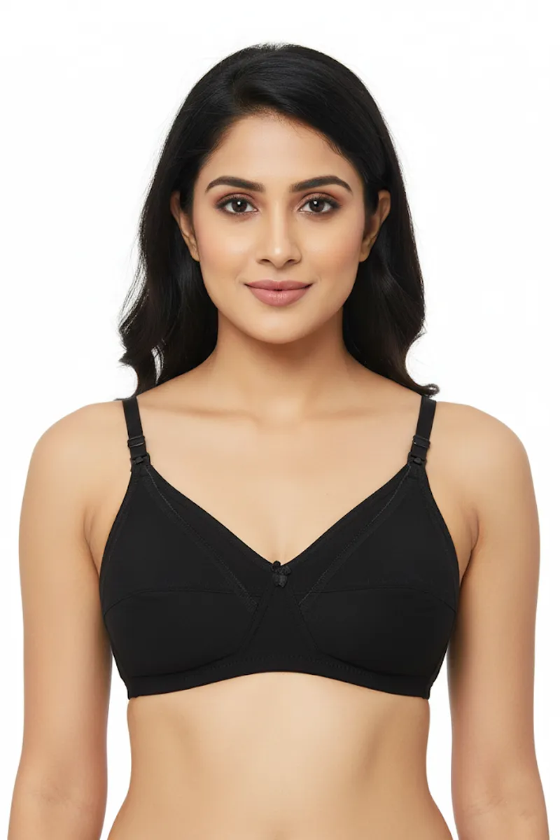 Cotton Blend Feeding Bra for Women 019630BLA38