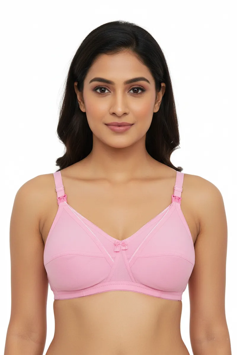 Cotton Blend Feeding Bra for Women 019630PIN36