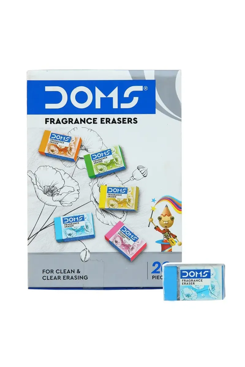 Doms Fragrance Dust Free Erasers (Multicolor) - Pack of 20