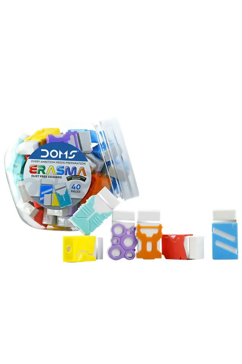 Doms Erasma Dust Free Erasers - Pack of 40