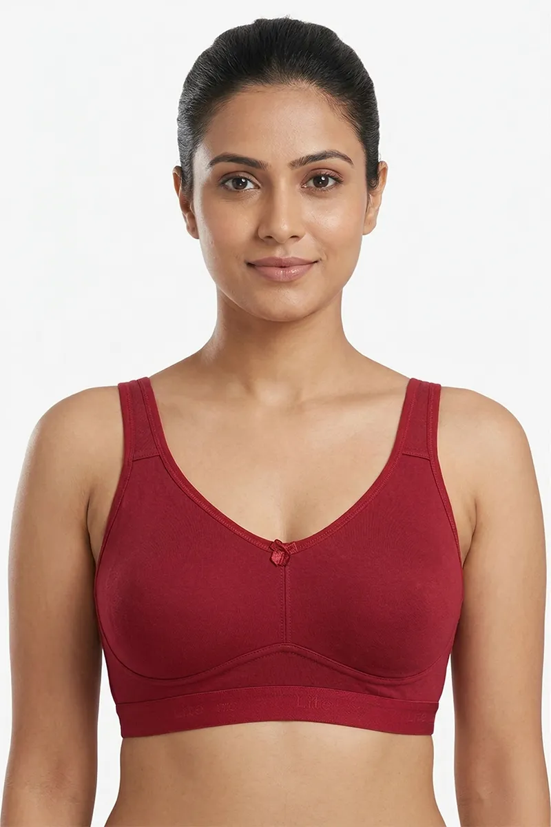 Cotton Blend Non Padded Bra for Women  019651MAR402