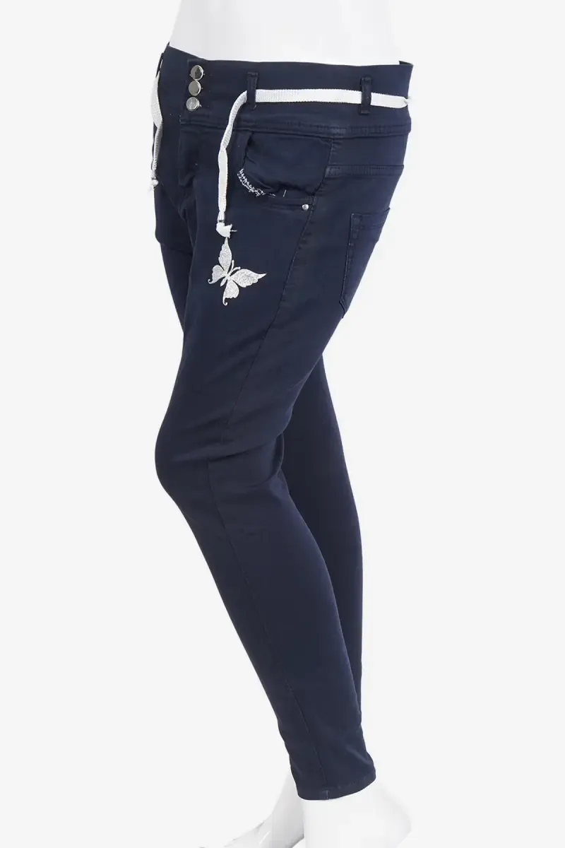 Denim Solid Jeans for Women