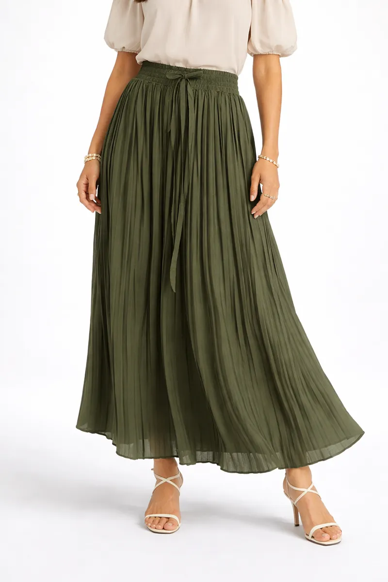 Polyester Solid Western Skirt for Women 019722FRESIZOLI