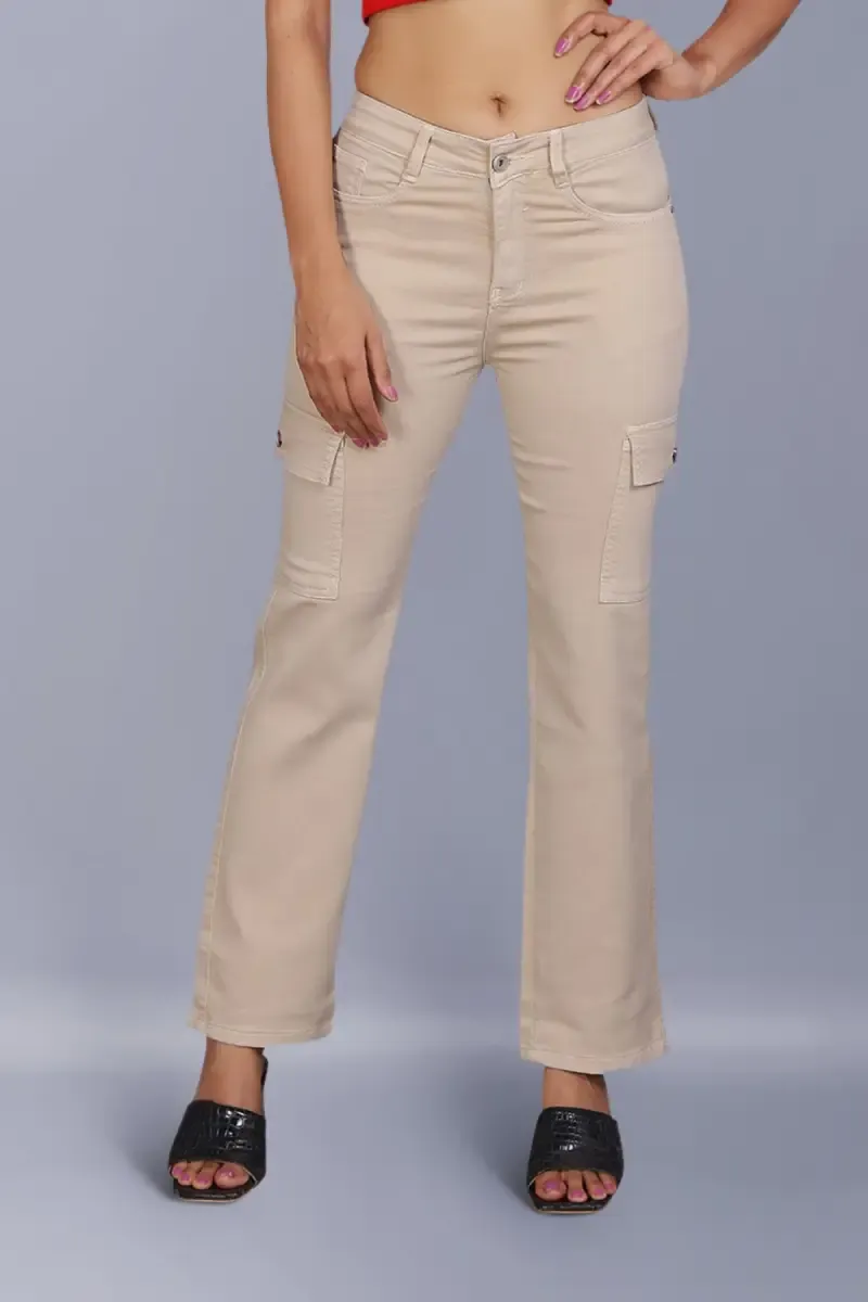 Denim Solid Mid Rise Jeans for Women 01972930CRE