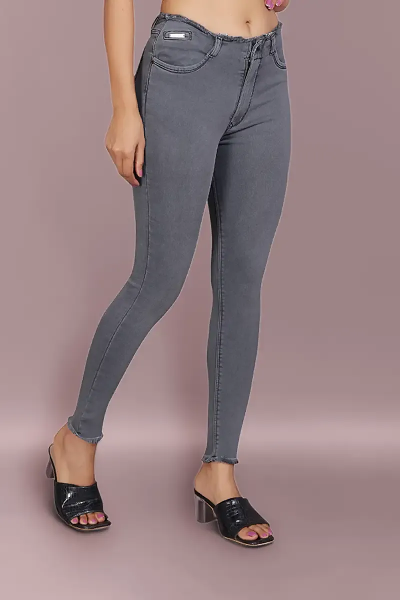 Denim Solid Jeans for Women