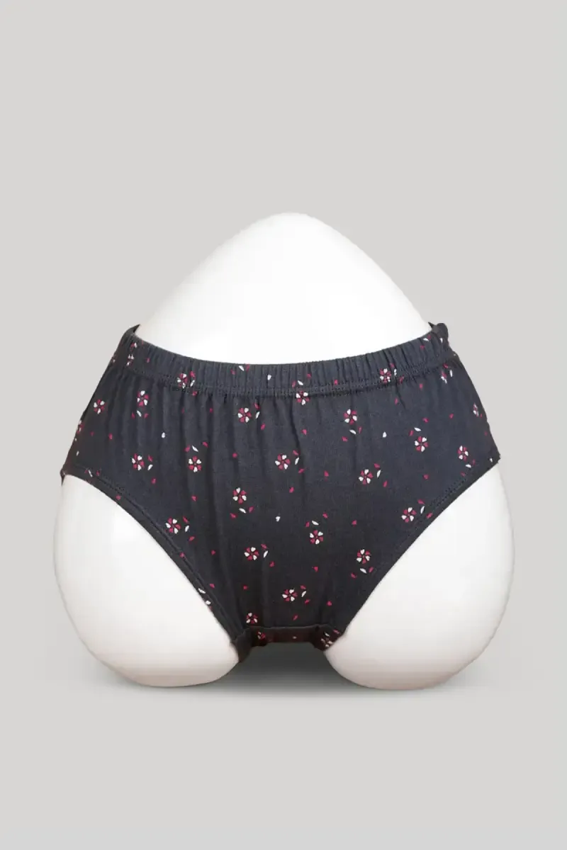 Cotton Blend Printed Hipster Panties for Women 019775LDARGRE
