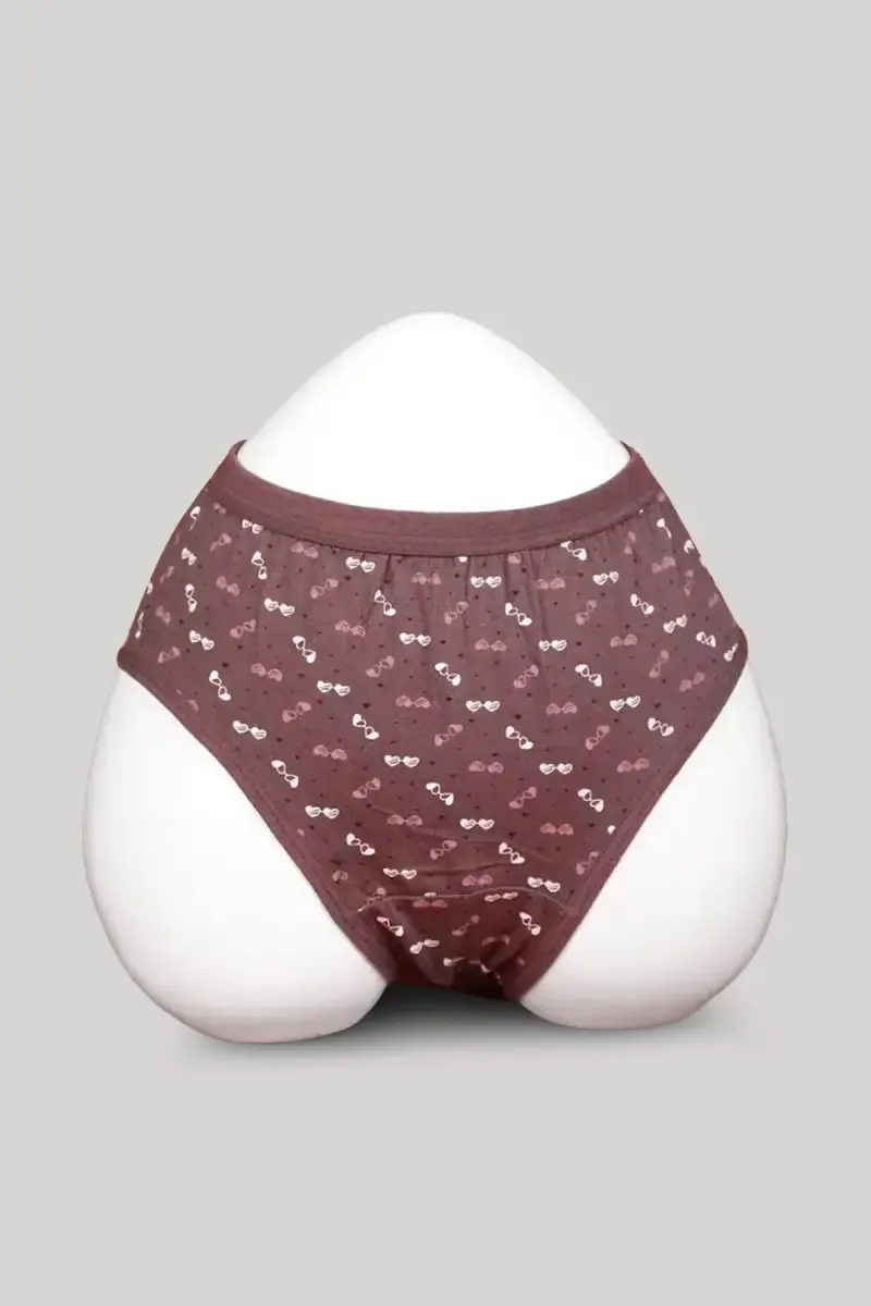 Cotton Blend Printed Hipster Panties for Women 019776LMAU