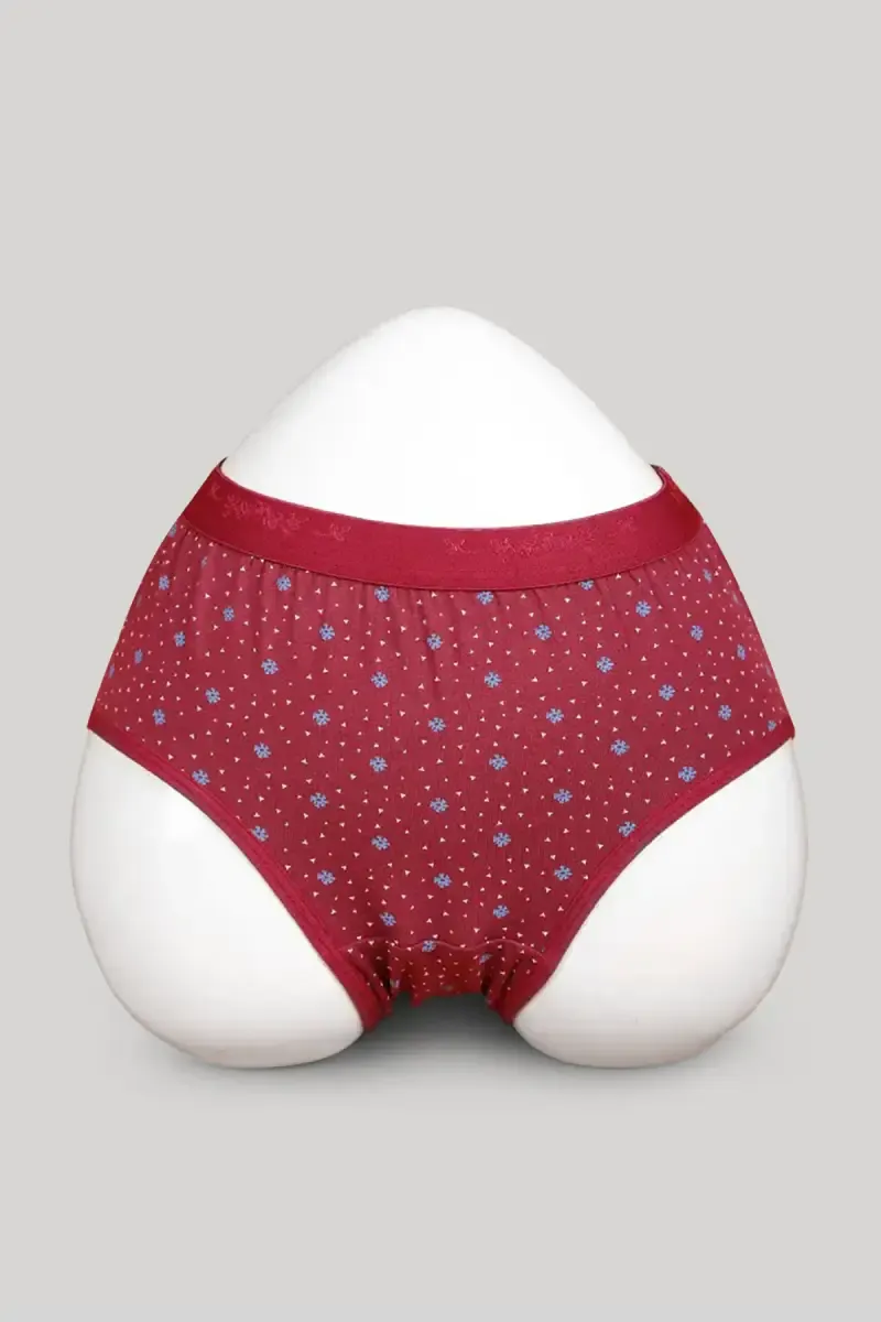 Cotton Blend Printed Hipster Panties for Women 0197793XLMAR