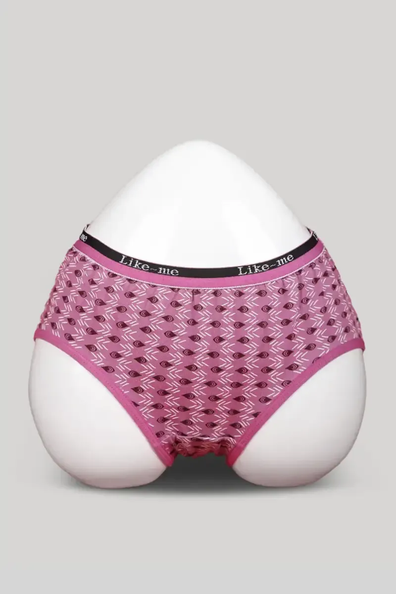Cotton Blend Printed Hipster Panties for Women 019782MPIN