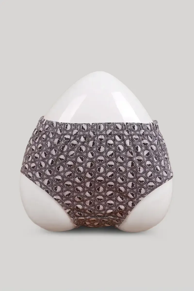 Cotton Blend Printed Hipster Panties for Women  019786LGRE