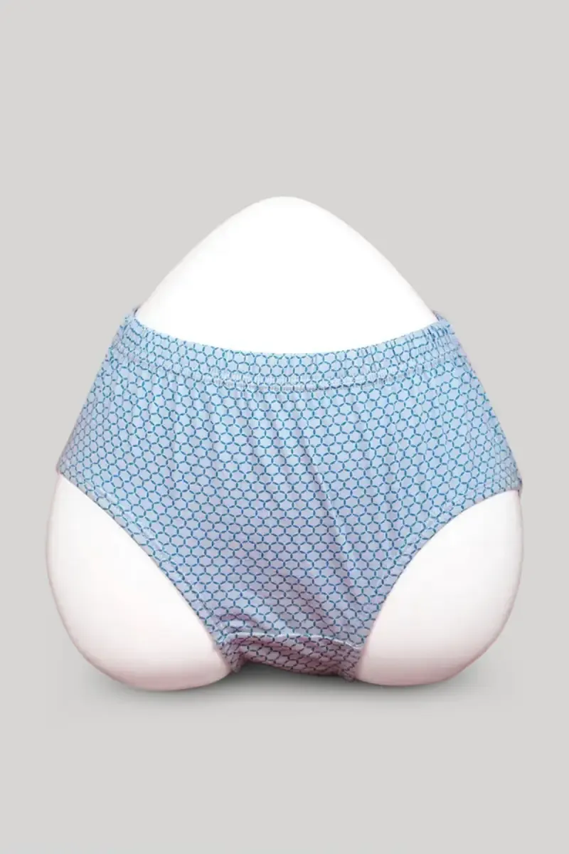 Cotton Blend Printed Hipster Panties for Women 0197883XLSTEBLU