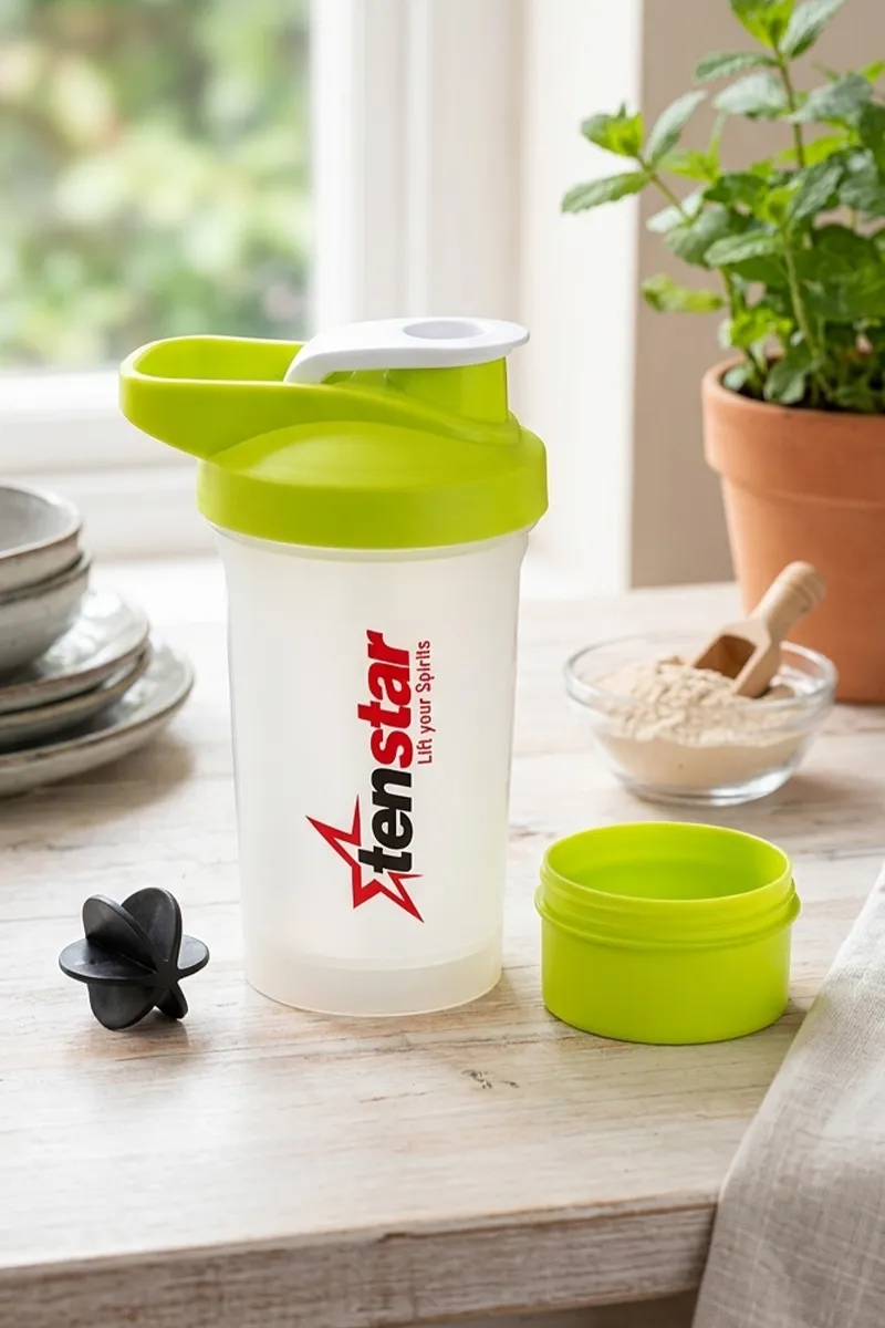 Shaker Bottle (Green) - 600 ml