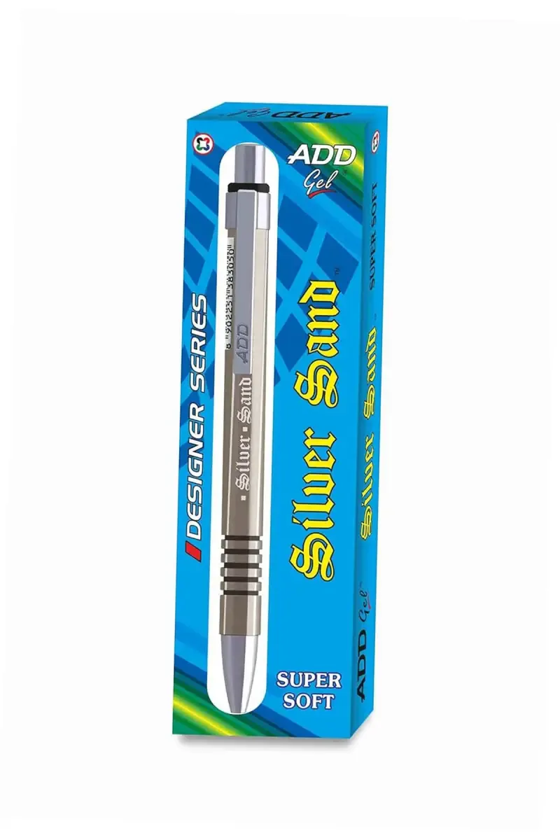 Add Gel Silver Sand Ball Pen (Blue Ink) - Pack Of 1