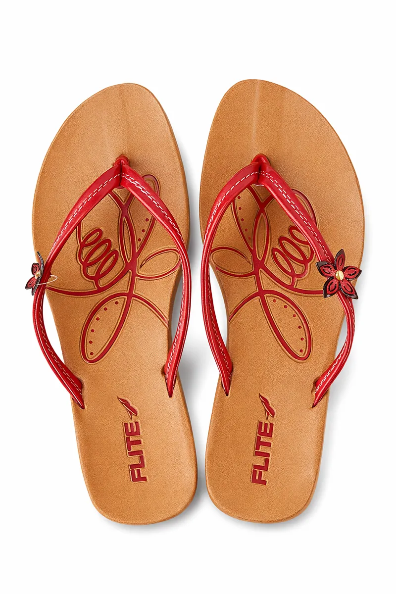 Slip-On Casual Flat Slippers for Women 0202618RED
