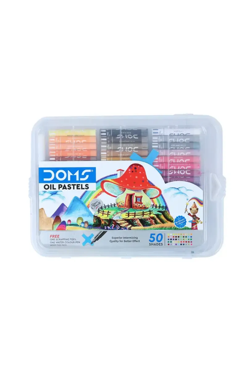 Doms Oil Pastels with Pencil & Scraping Tool - 50 Shades