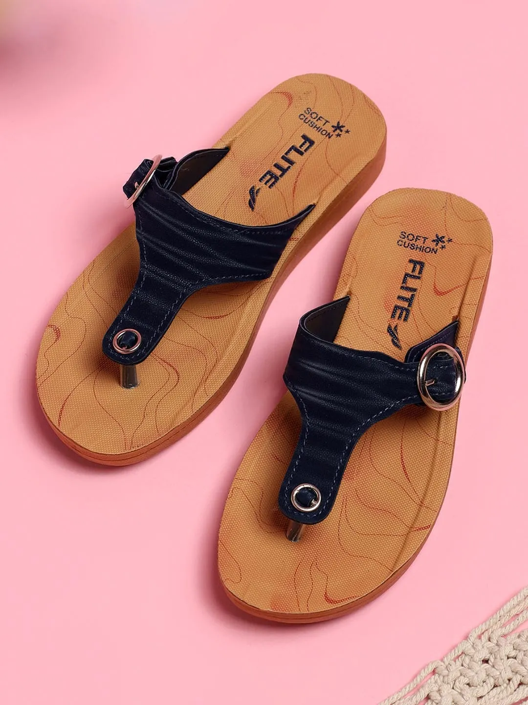 Slip-On Casual Slippers for Women 0202647NAVBLU