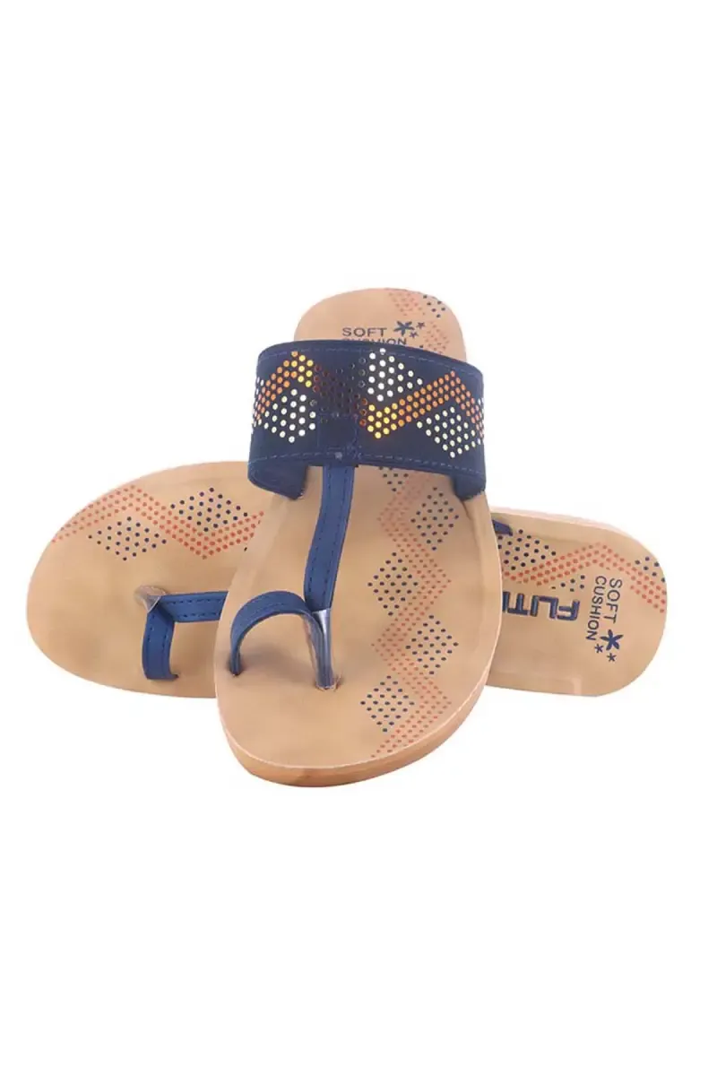 Women's Casual Ring Toe Slippers 0202907NAVBLU