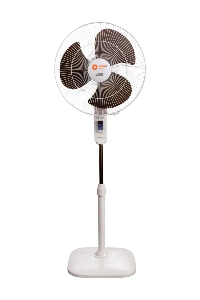 Orient Electric Stand 37 400mm High-Speed 3 Blade Pedestal Fan (Commander Grey)