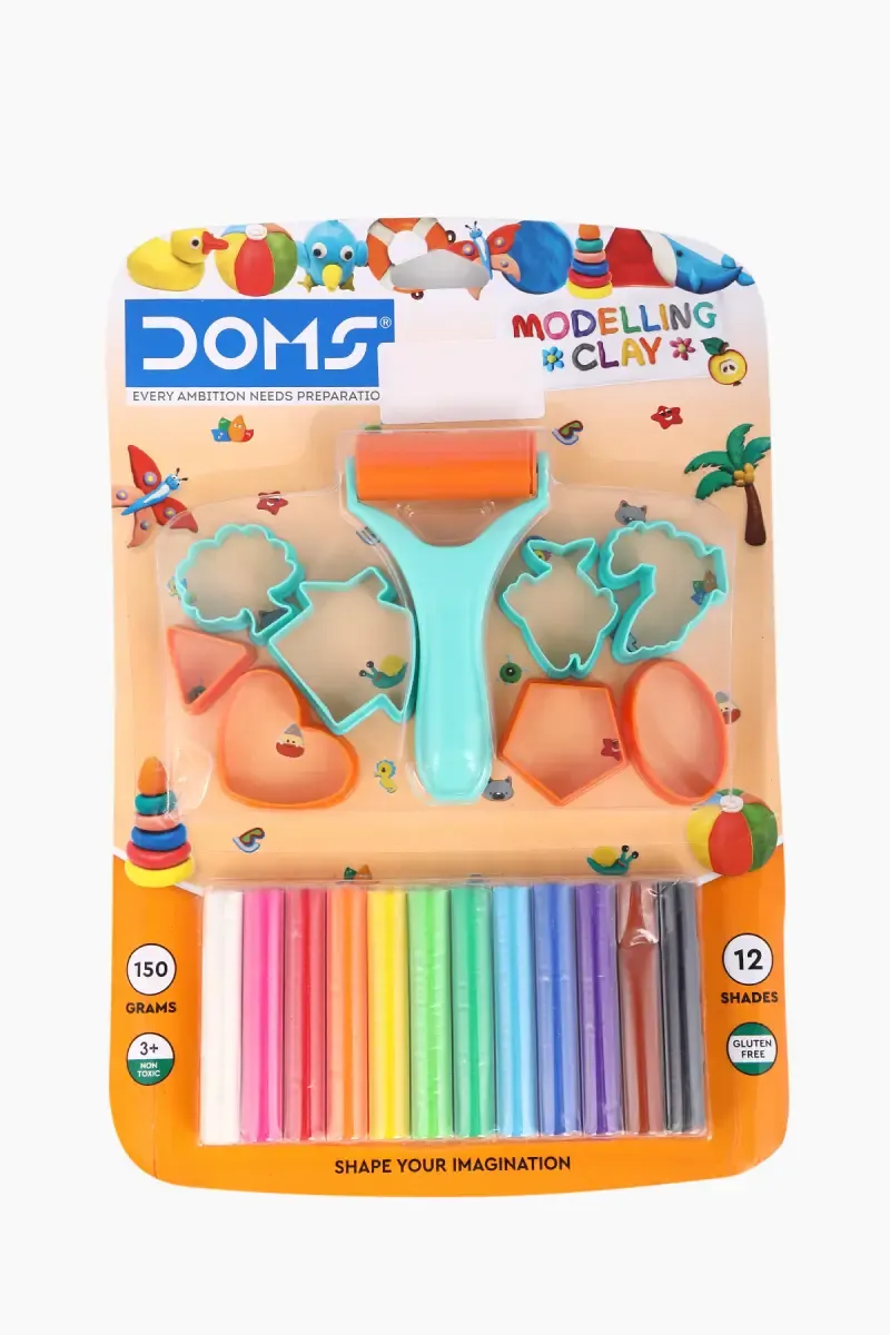 Doms Modelling Clay Set - 12 Shades (Multicolor)